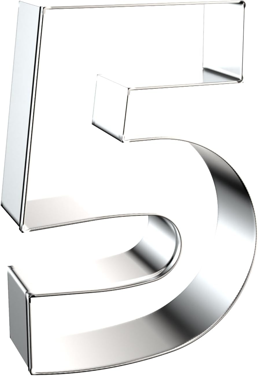 4 Inch Number Cookie Cutter Set - 9 Pcs Extra Large Xzhloym Cookie Cutters Shapes - Stainless Steel