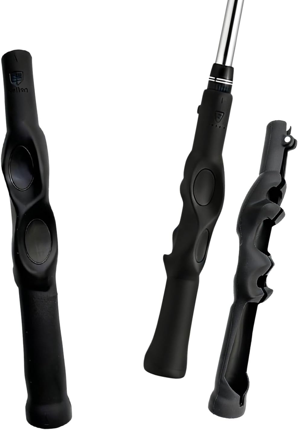 Golf Grip Corrector Trainer, Full-Wrap Hand Placement for Proper Grip and Straighter Shots - Fits All Standard Clubs, Soft Anti-Slip Rubber,Lightweight, Portable Practice Tool