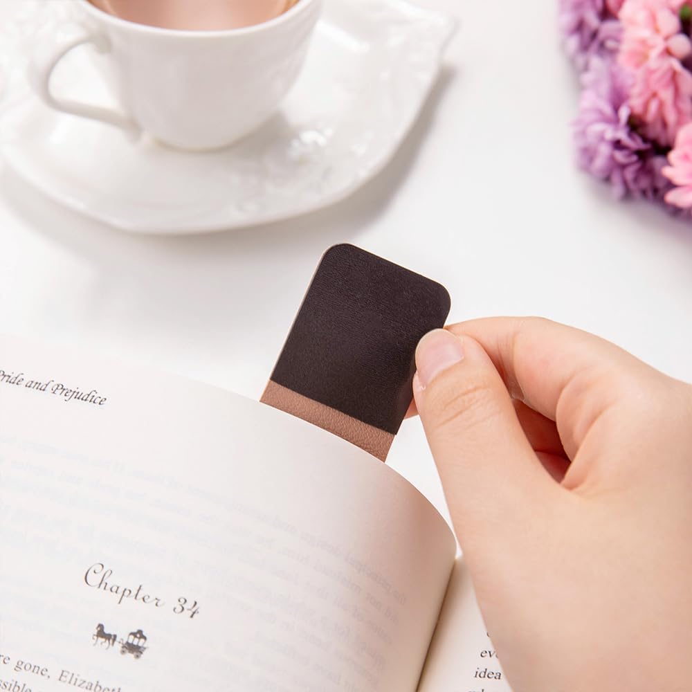 CALLIE Personalized Magnetic Bookmark Clip – Custom Name Reading Gifts for Book Lovers, Birthday Teacher's Day Christmas for Bookworm Gifts (Cat Moon Birth Flower)