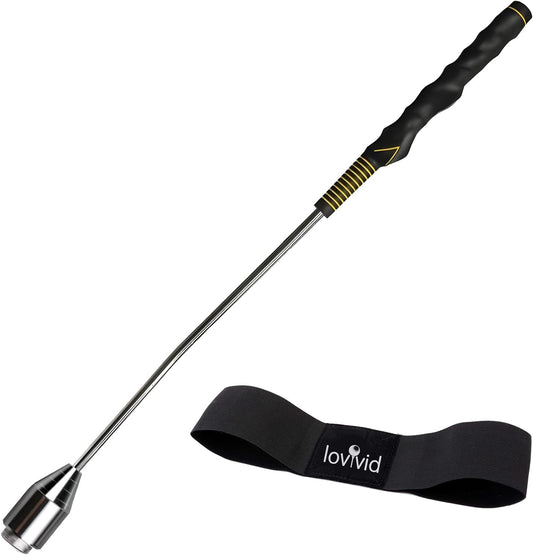 Golf Swing Trainer Aid, Weighted Golf Club for Tempo & Grip Training for Right & Left-Handed Golfers, Indoor & Outdoor Warm-Up Practice Accessories