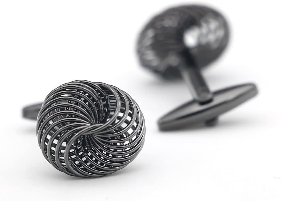 S&W Wedding Cufflinks for Men Cuffs with Gift Box Business for Tuxedo Shirts