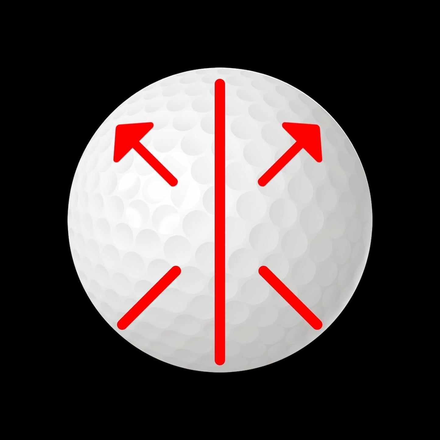 PATIKIL Golf Ball Line Marker Tool, Golf Ball Alignment Marking Tools Golf Ball Liner with Line Marker Stencil