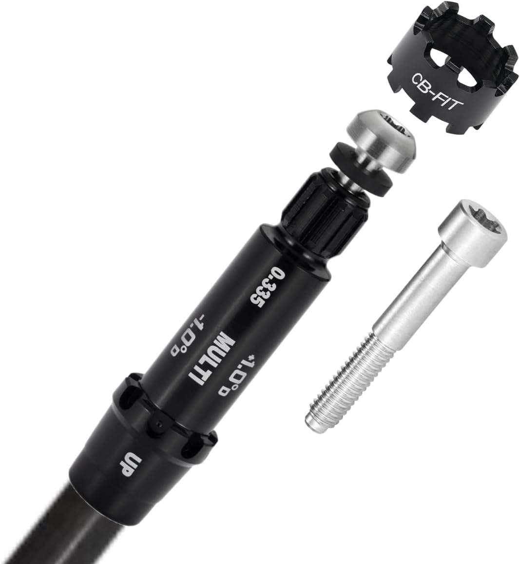 ROYMADE All FIT Golf Adapter Sleeve Compatible with Ping/Taylormade/Callaway/Titleist/Mizuno/Nike/Cobra and PXG, You can Change Different Golf Heads by 9Rings and Adjustable Wrench