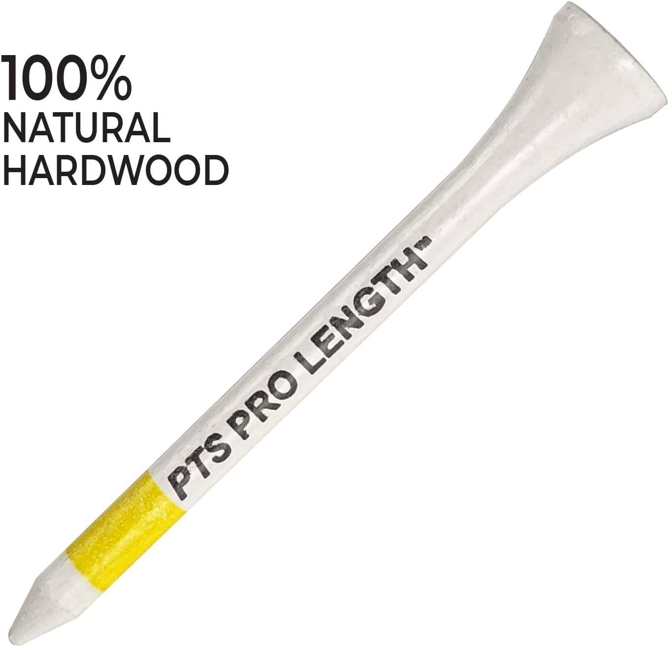 PrideSports PTS Wood Golf Tees | 175 Count, 2-3/4 Inch | #1 Wood Tee on Tour | Best for Drivers & Woods