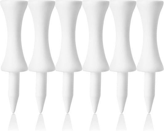 FINGER TEN Plastic Golf Castle Tees Step Down Unbreakable Mixed or Same Height Value 100 Count, 2 3/4, 2 1/4, 2, 1 3/4, 1 1/2 Inch Length Colorful for Practice