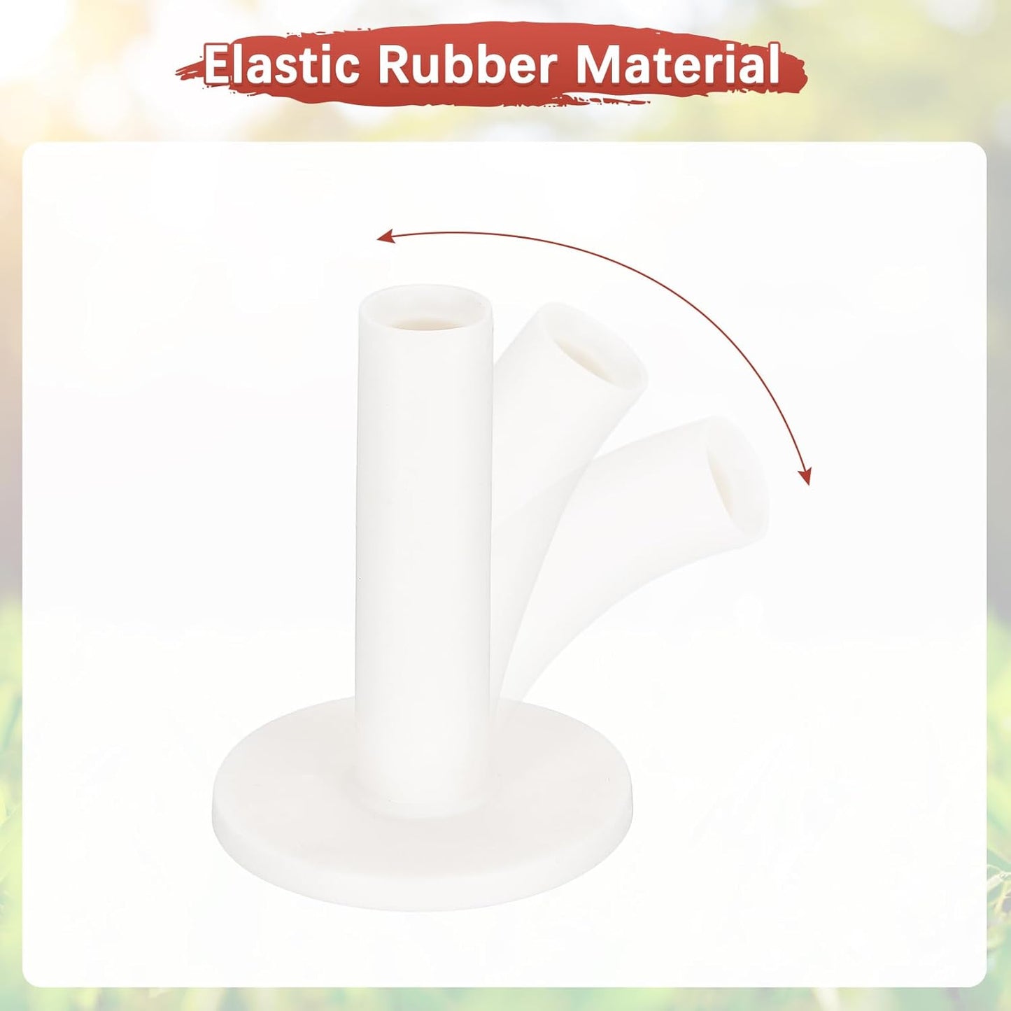 Rubber Golf Tees [] - Flexible Stable Ball Holder Use for Home & Outdoor & Indoor Tall Training Driving Range - [] Hitting Mats