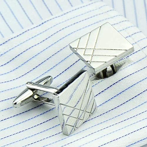 S&W Wedding Cufflinks for Men Cuffs with Gift Box Business for Tuxedo Shirts