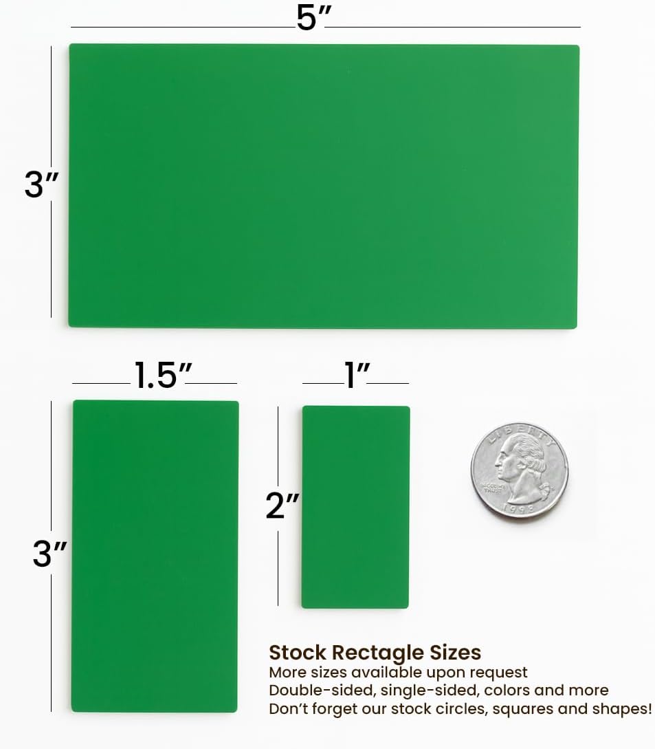1" x 2" / 25-Pack Rectangular Red/Green Reversible Magnets - Go/No-Go, On/Off Indicators for Efficient Task Management