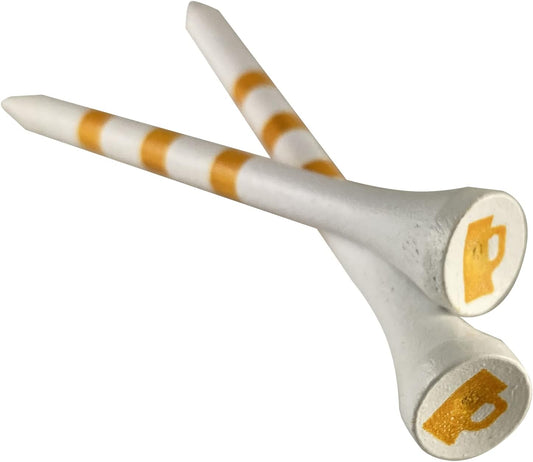 PrideSports 3-1/4" Beer Tees, White,PS31445B