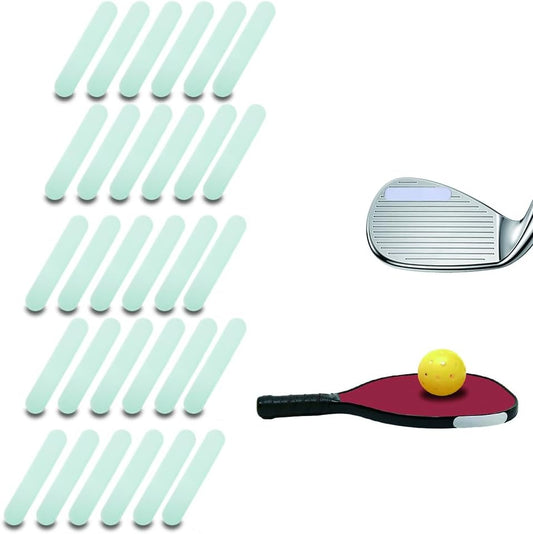 Golf Lead Tape Pickleball Lead Tape Adhesive Lead Sheet 30pcs 2.0×0.4in 3g,Golf Training Accessories|for Golf Iron Woods Putter or Tennis Racket Badminton Racket Weight Adjustment