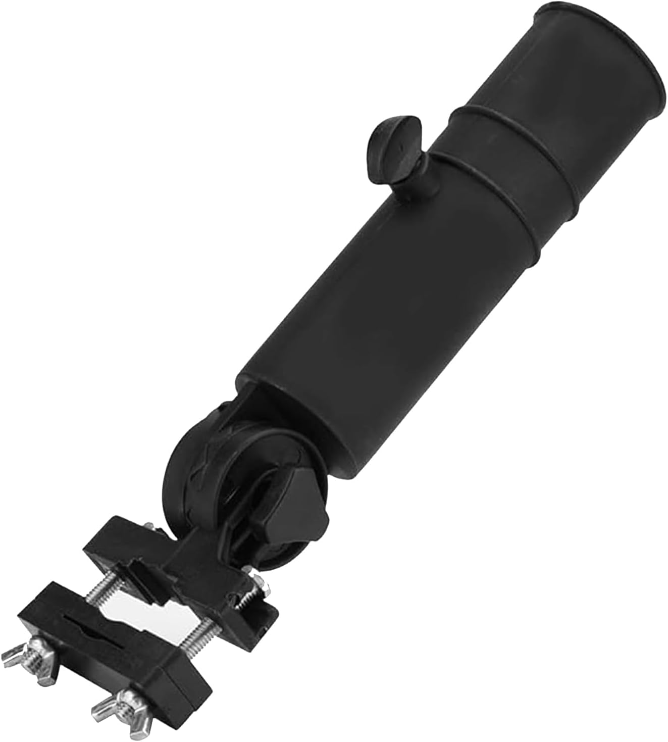 Golf Cart Umbrella Holder Mount, Adjustable Umbrella Holder for Golf Push Cart, Universal Golf Trolley Umbrella Holder Clamp Stand for Fishing Beach Chair Stroller Wheelchair