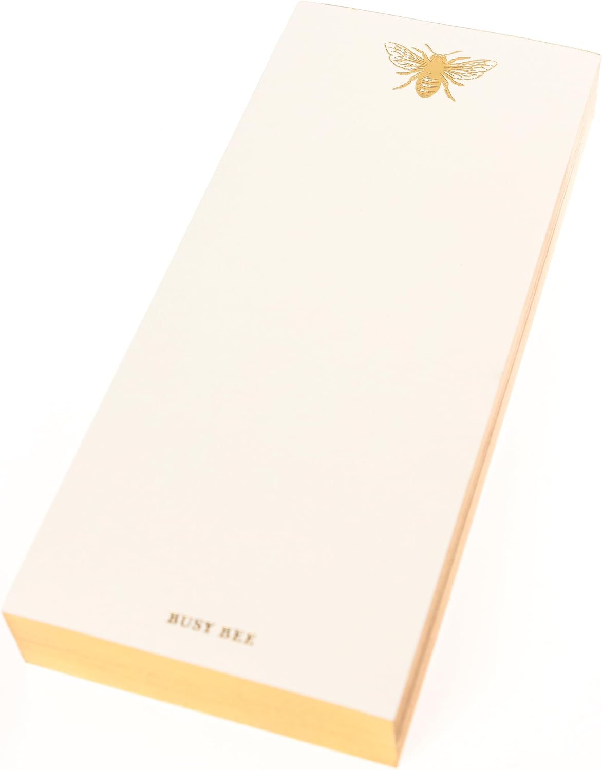 Graphique Bee Designer List Pad Luxe Collection, Gold Foil Embossed To-Do Notepad, Writing Pad with150 Pages, 4” x 9.75”