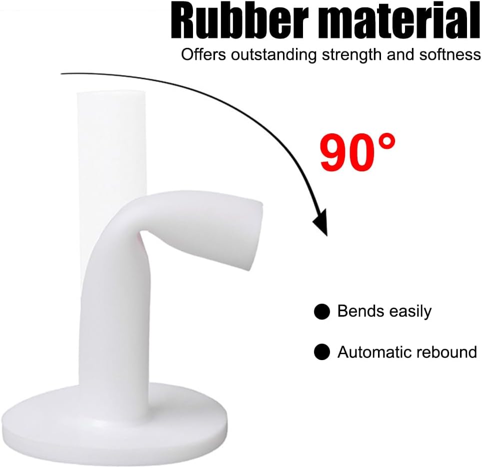 MiOYOOW 5PCS Rubber Golf Tees, Flexible Tee Holder with Wider Base, Golf Ball Tees Accessories for Men and Women