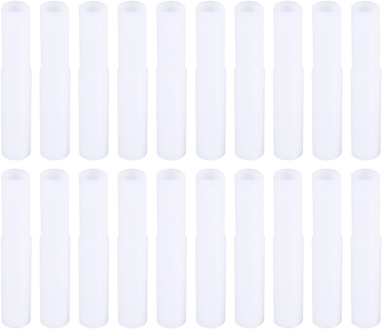 Mtsooning White Universal Golf Club Extender,12.63mm/0.50inch Golf Club Steel Shaft Extender,20PCS Universal Golf Club Steel Shaft Extension Repair Equipment for Wood Putter