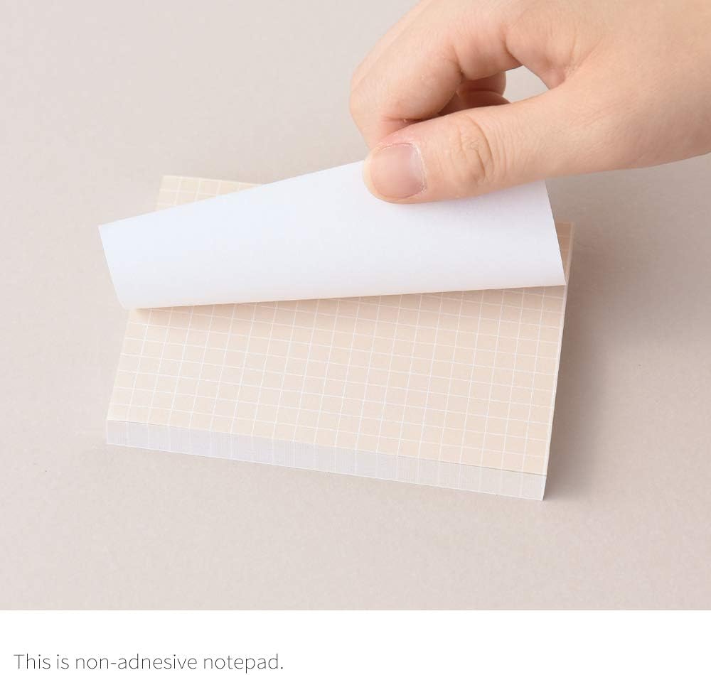 Monolike Memopad Smoothie design SET - 4 Packs, 4 Different Designs, 100 Sheets Per Pad, Total 400 Sheets, Note pads, Writing pads, 3.15 x 4.17 Inches