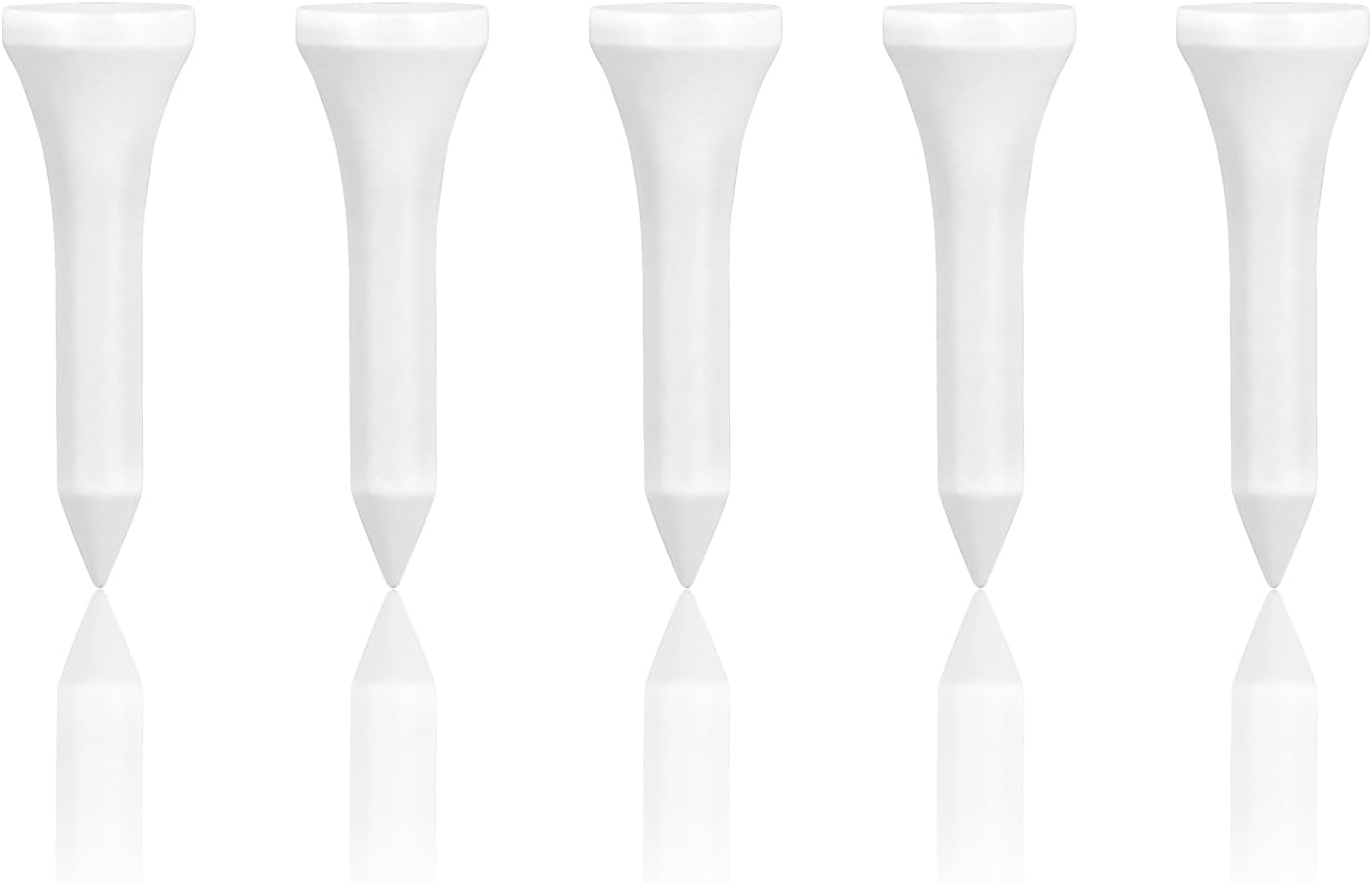 Wooden Golf Tees 3-1/4", 2-3/4", 1-1/2" Available,100 Count (Natural Color, White, Black, Blue, Red, Pink)