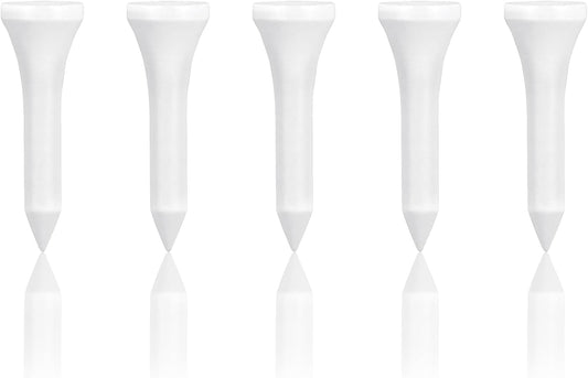 Wooden Golf Tees 3-1/4", 2-3/4", 1-1/2" Available,100 Count (Natural Color, White, Black, Blue, Red, Pink)