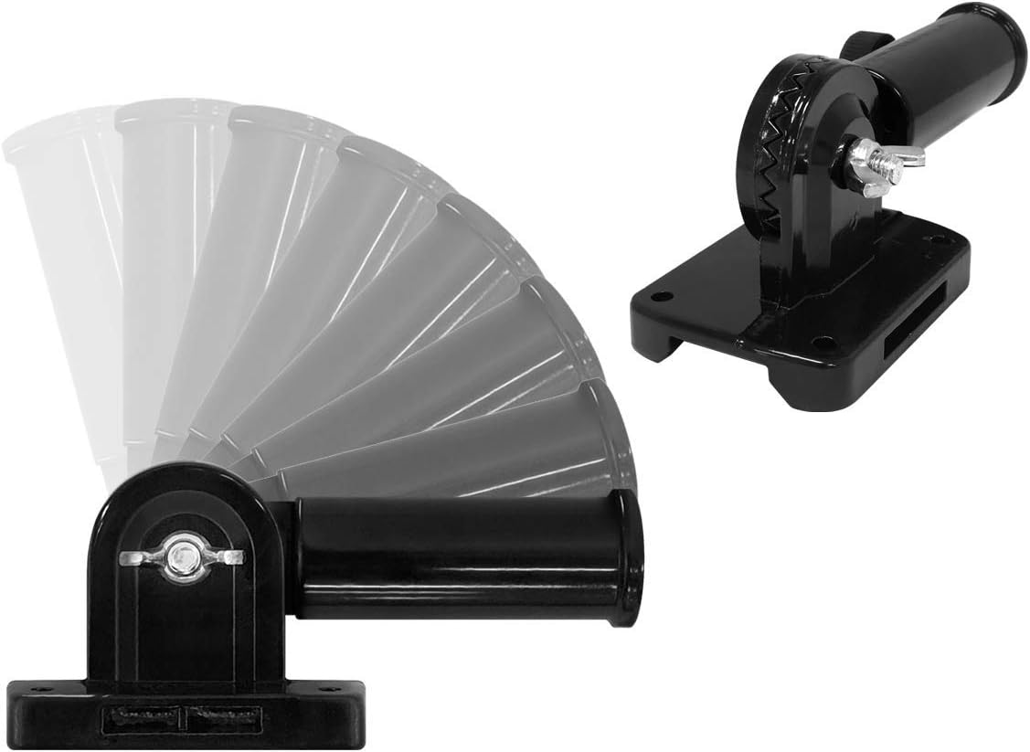 Black Flag Pole Mounting Bracket - Adjustable