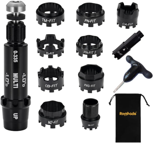 ROYMADE All FIT Golf Adapter Sleeve Compatible with Ping/Taylormade/Callaway/Titleist/Mizuno/Nike/Cobra and PXG, You can Change Different Golf Heads by 9Rings and Adjustable Wrench