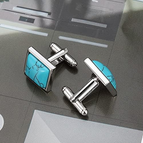 S&W Wedding Cufflinks for Men Cuffs with Gift Box Business for Tuxedo Shirts