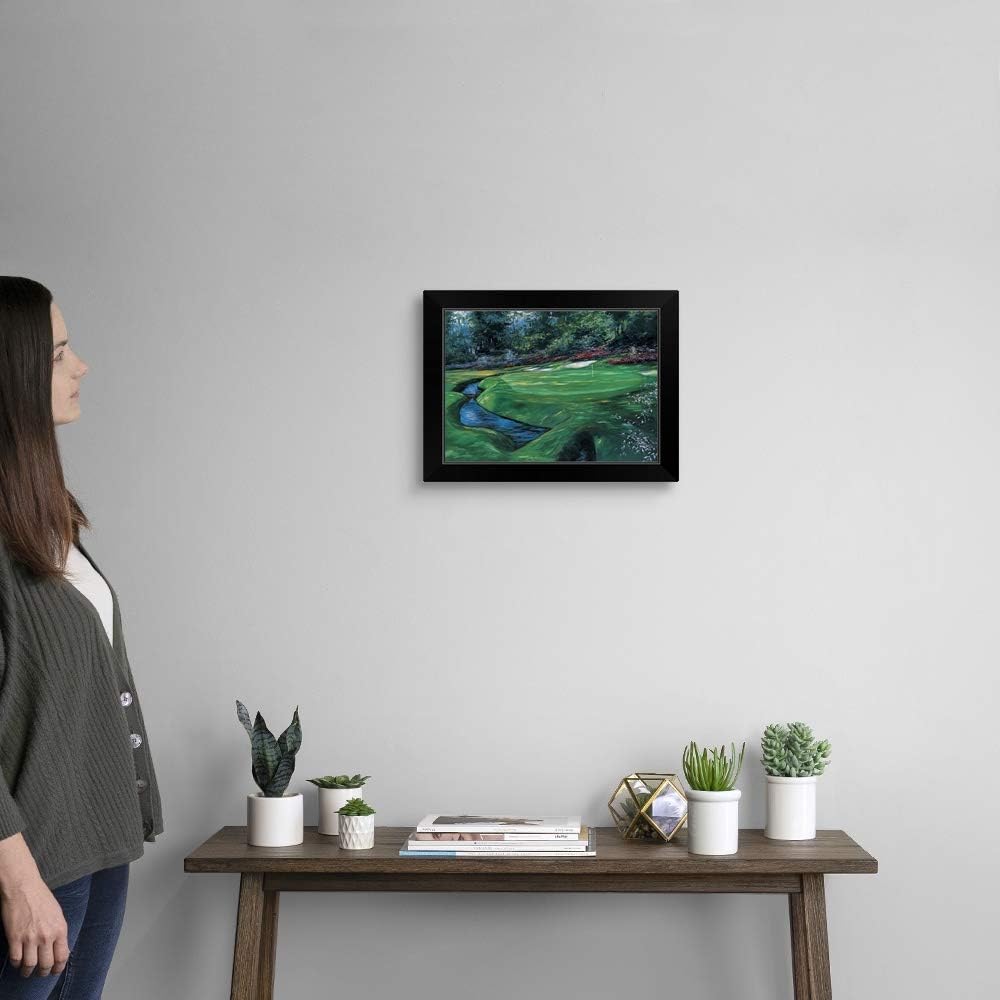 CANVAS ON DEMAND 13th at Augusta Black Framed Art Print, Golf Artwork
