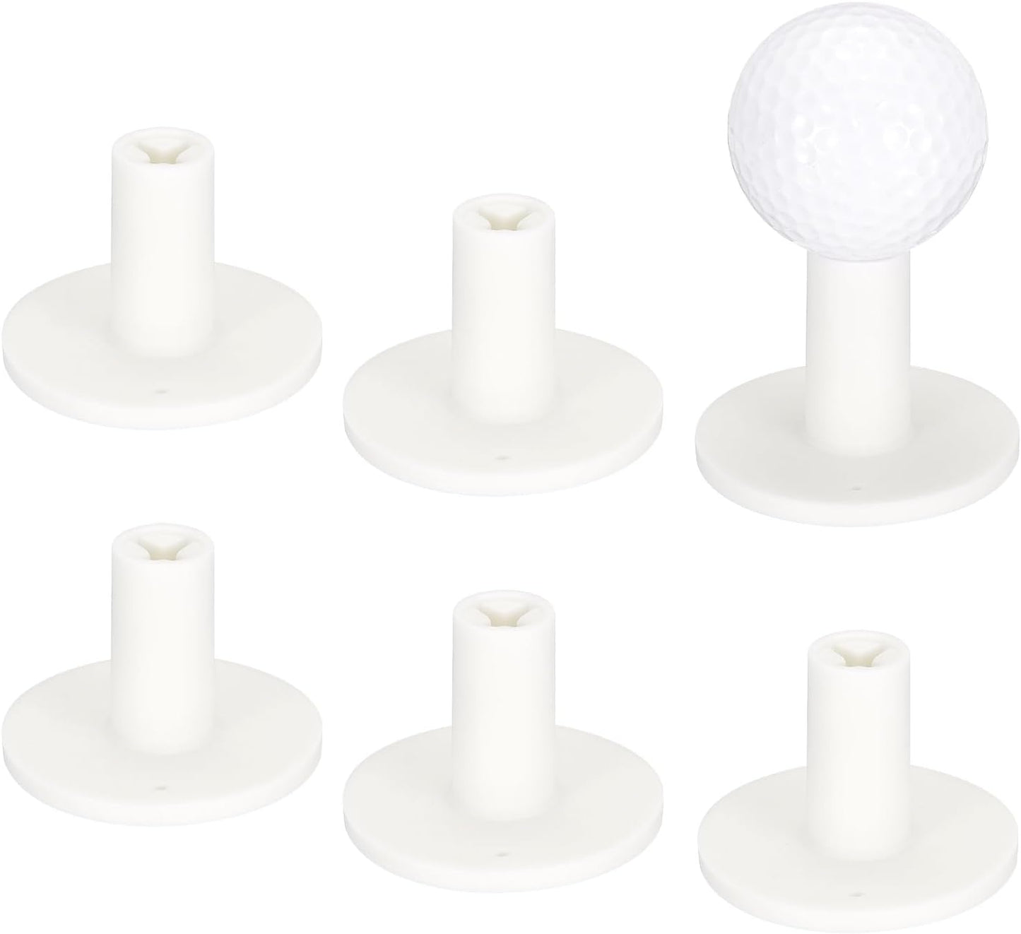 Rubber Golf Tees [] - Flexible Stable Ball Holder Use for Home & Outdoor & Indoor Tall Training Driving Range - [] Hitting Mats