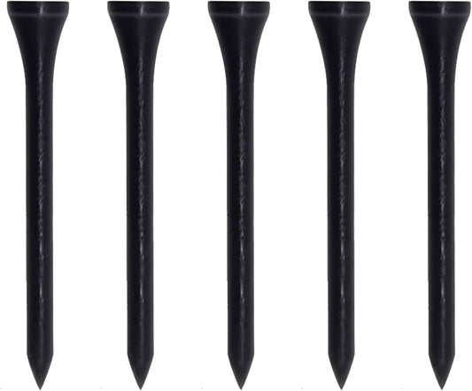 Wooden Golf Tees 3-1/4", 2-3/4", 1-1/2" Available,100 Count (Natural Color, White, Black, Blue, Red, Pink)