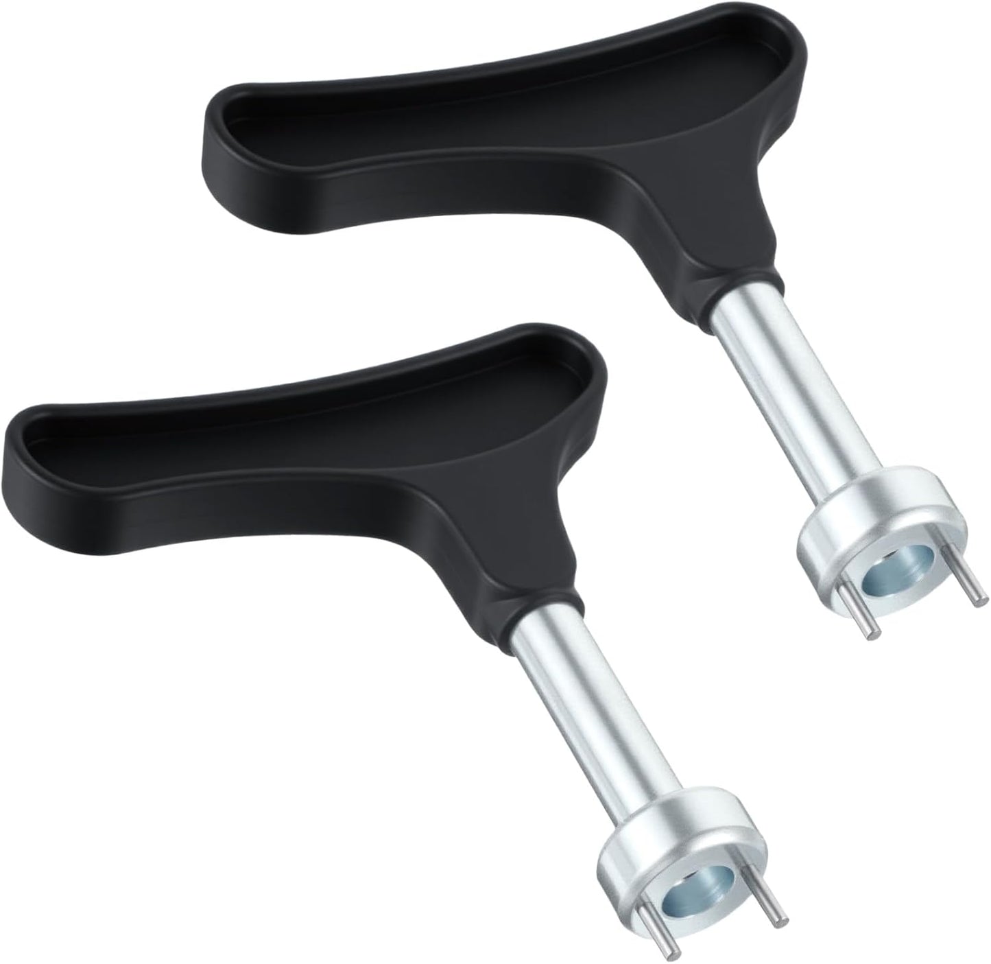 2pcs Golf Cleat Tool, Golf Shoe Spike Removal Tool, Stainless Steel Golf Spike Wrench, Universal Spiked Shoe Replacement Tools, Black