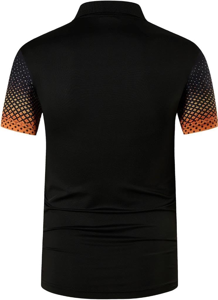 jeansian Men's Sport Outdoor Quick Dry Fit Short Sleeves Polo Tee Shirt Tshirt T-Shirt Tops Golf Tennis Bowling LSL195