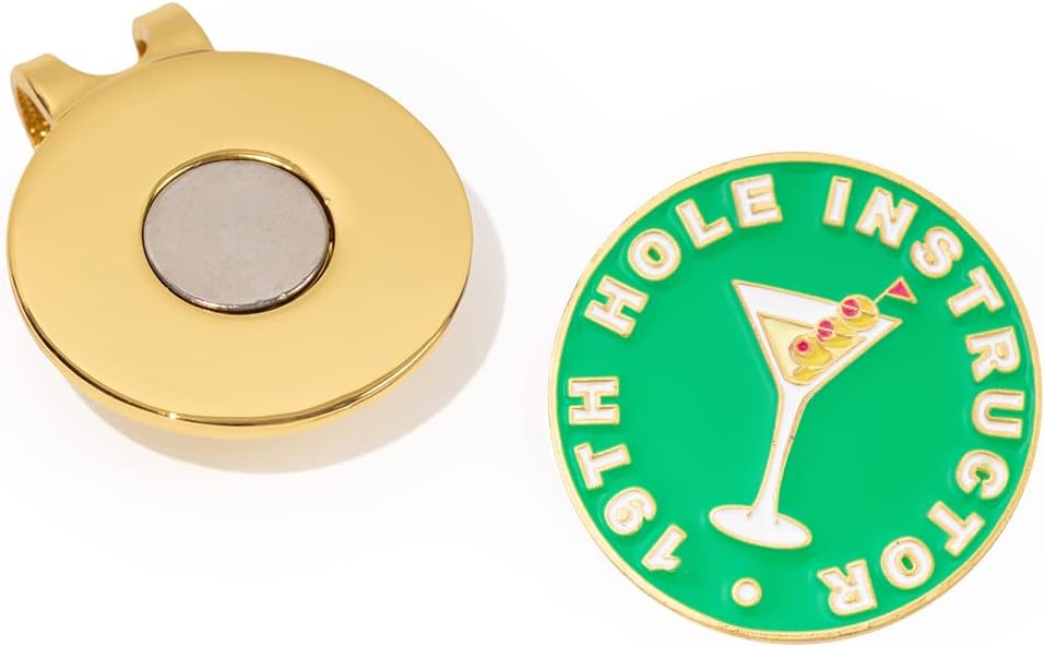 Birdie Girl Women's Golf Ball Marker Hat Clip, Magnetic Golf Ball Marker, Golf Bag Accessories