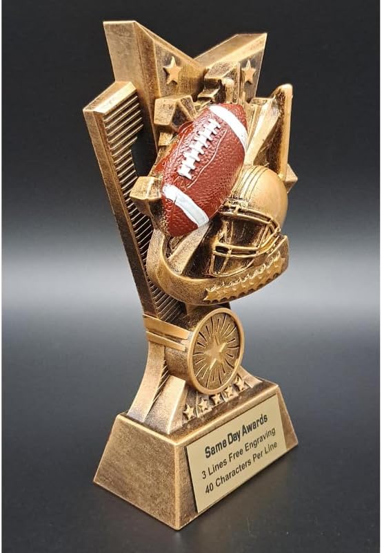 Champion V Sports Trophy Award with Custom Engraving – Recognition Trophy for Kids and Adults Team Awards for Competitions School Sports Student Athletes MVPs Tournaments and Celebrations