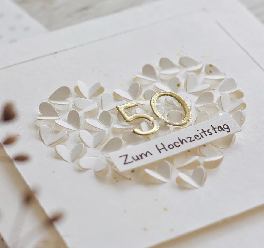 Lapoo Cutting Die for Scrapbooking, 3D Backgrounds Frame New Cutting Dies DIY Album Card Making Decor Paper Craft Metal Die Cuts Party Decorations (Love Shadow 3.2 x 2.8 in)