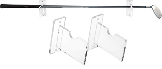 Better Display Cases Clear Acrylic Standard Single Golf Club Wall Mount Bracket