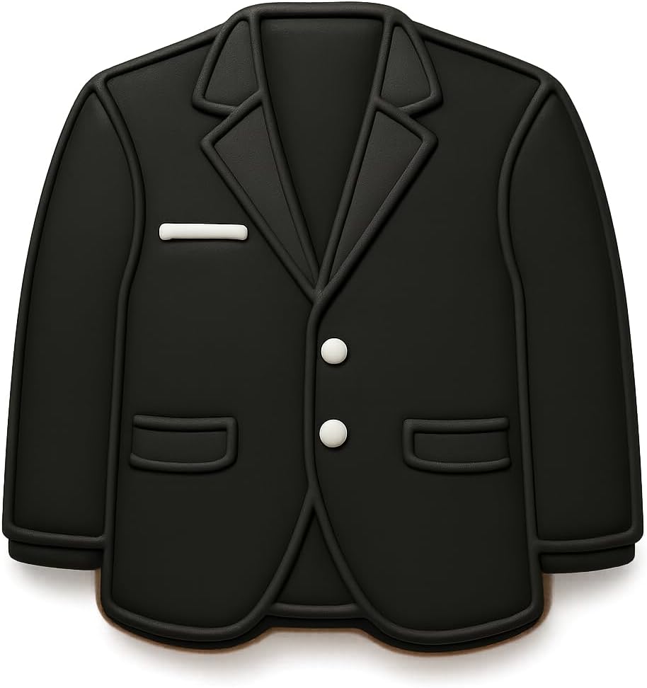 Mighty Gadget Green Jacket Cookie Cutter - 3.75x3.39 Inches, Golf Champion Blazer Baking Mold (Random Color)