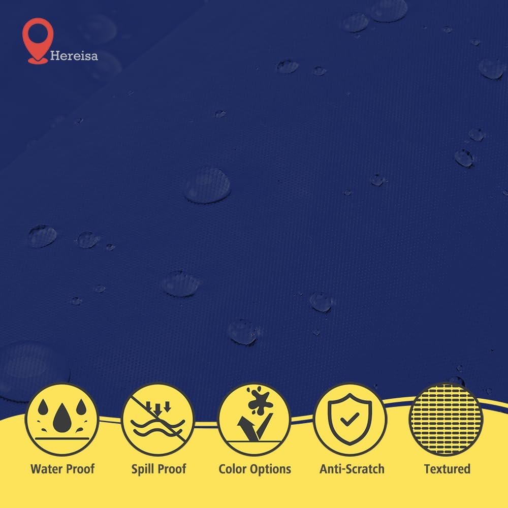 Brand Round Navy Blue Plastic 84" Disposable Tablecloth (3 Pack), Party & Event Decorative Cover