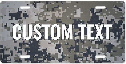 Unique Vanity License Plates | 16 Individual Designs | 3 Sizes (Automobile, Golf Cart, Motorcycle/Bike) | Made in U.S.A. | Custom Car Tags (Digital Camo, Golf Cart (7" x 4"))