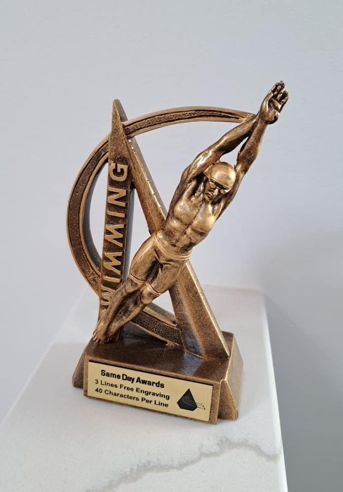 Sports Trophy – Ultra Action 6.5 Inch Engraved Resin Award – Personalized Recognition for Kids Youth Teams Schools Adult Leagues Coaches and Achievement Awards