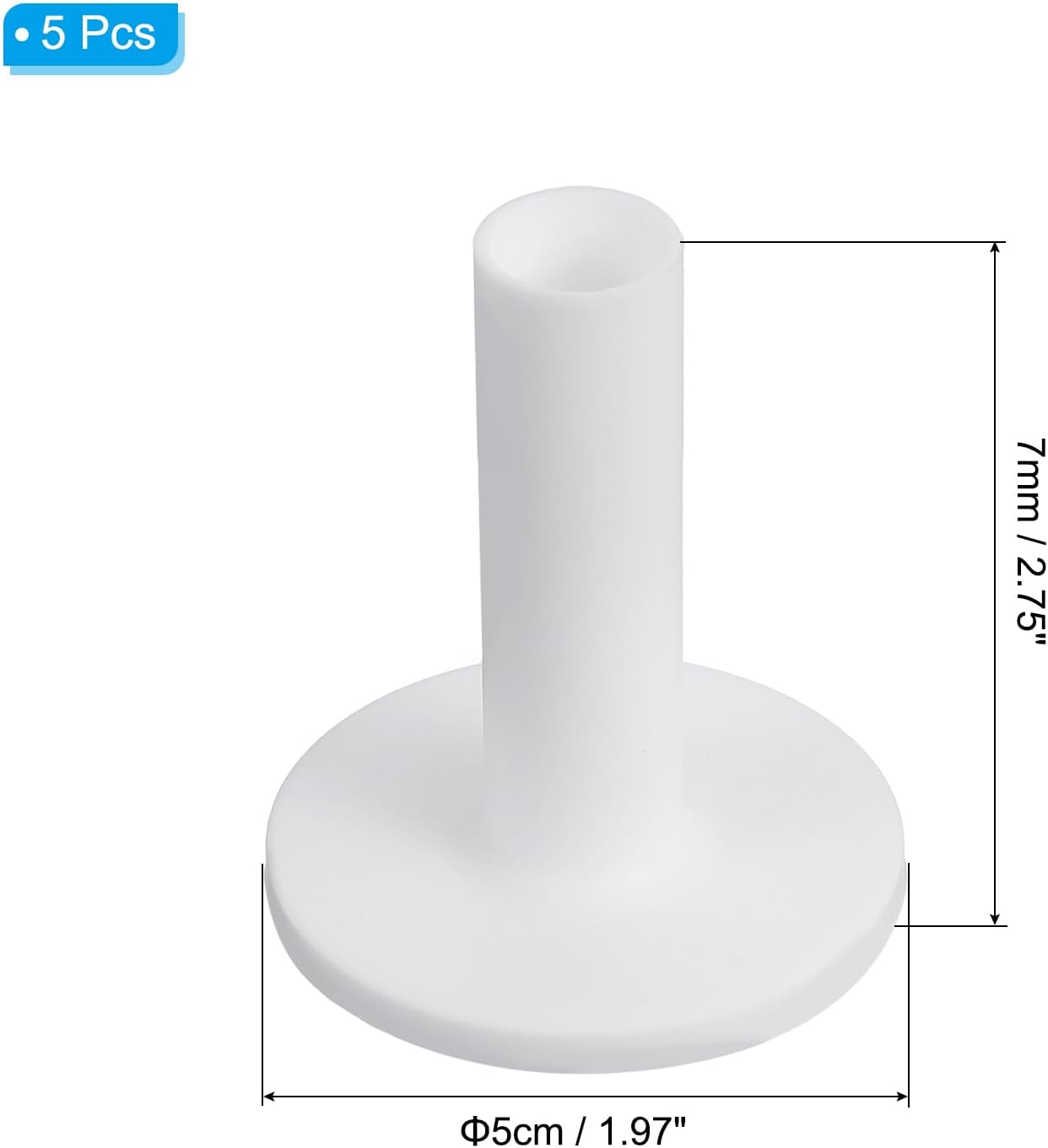 PATIKIL Rubber Golf Tees, Tall Practice Training Driving Range Tee Stable Ball Holder