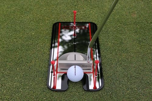 EyeLine Golf Putting Mirror - Alignment Training Aid Used by Top Tour Pros for Consistent Setup, Checks Eyes-Shoulders-Putter Face for Improved Accuracy, Indoor-Outdoor Practice
