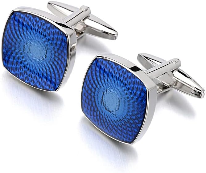 S&W Wedding Cufflinks for Men Cuffs with Gift Box Business for Tuxedo Shirts