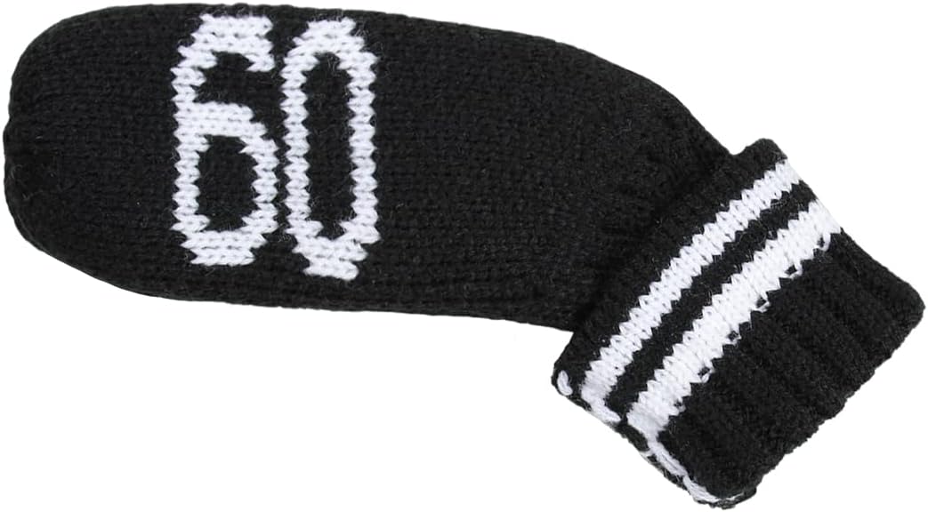 Scott Edward 1/7/10 Pcs Knitted Golf Club Head Covers for Irons Wedge Cuteness and Basically Socks Shape Washable Golf Club Head Protector on Classic Stripes Style，Double Sided Customization