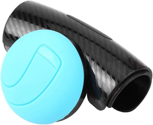KIMISS Car Steering Wheel Knob Handle Ball, Universal Steering Wheel Booster Black, Blue(light blue)