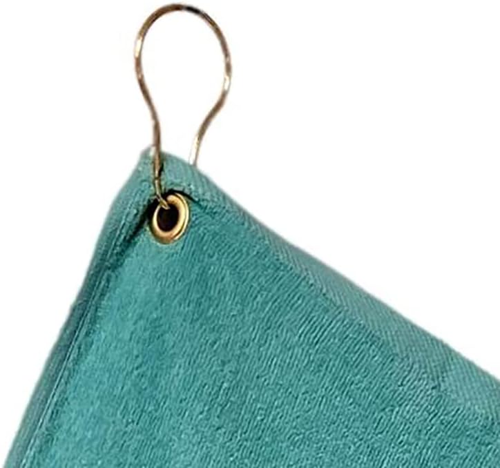 Cotton Golf Bag Towel with Clip (Aqua)