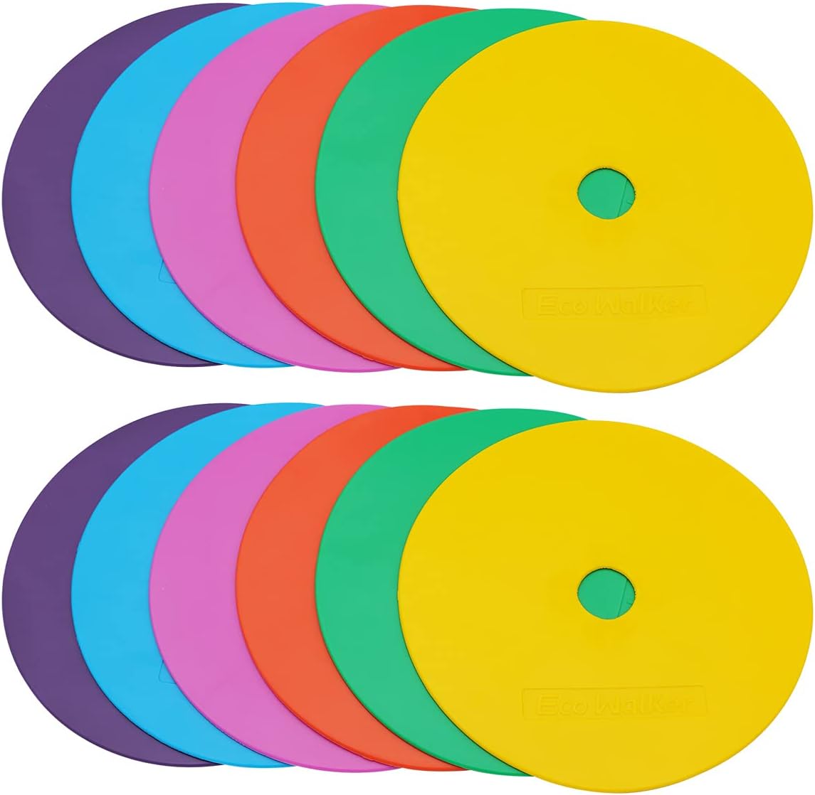 6inch Non-Skid Flat Cone Spot Markers for Sports Speed Agility Training