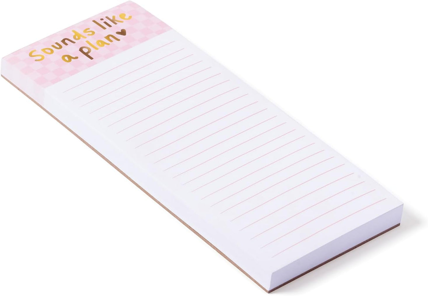 WORLD TRAVELER Eccolo Dayna Lee To Do List Notepad, To Do Magnetic Shopping List Pad for Fridge and Home, Lined Message Pad for Kitchen, 100 Pull-Off Sheets (4x10 Inches)
