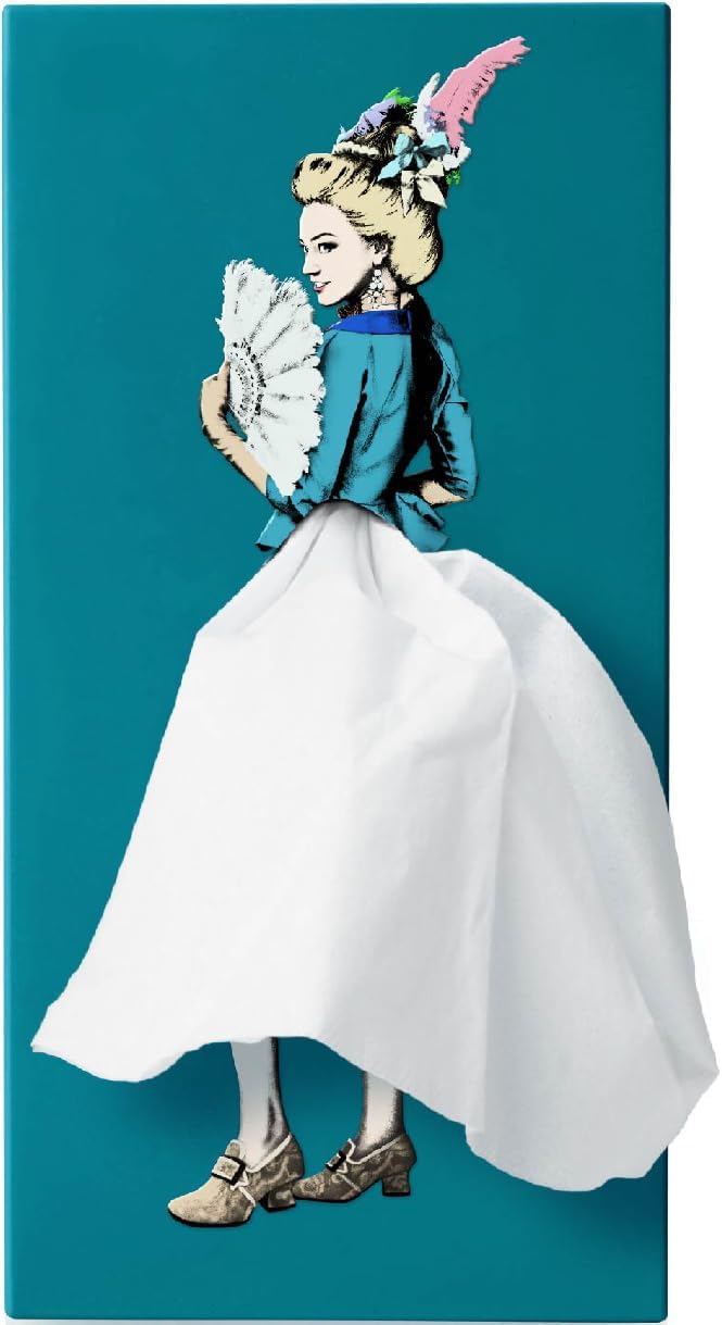 Flying Skirt® Tissue Box - The Original Award-Winning Lady Skirt Design, Resin Pop Art, Weighted Metal Base, Made in Korea, Premium Gifts & Novelty Home Decor by Spextrum (Marie)