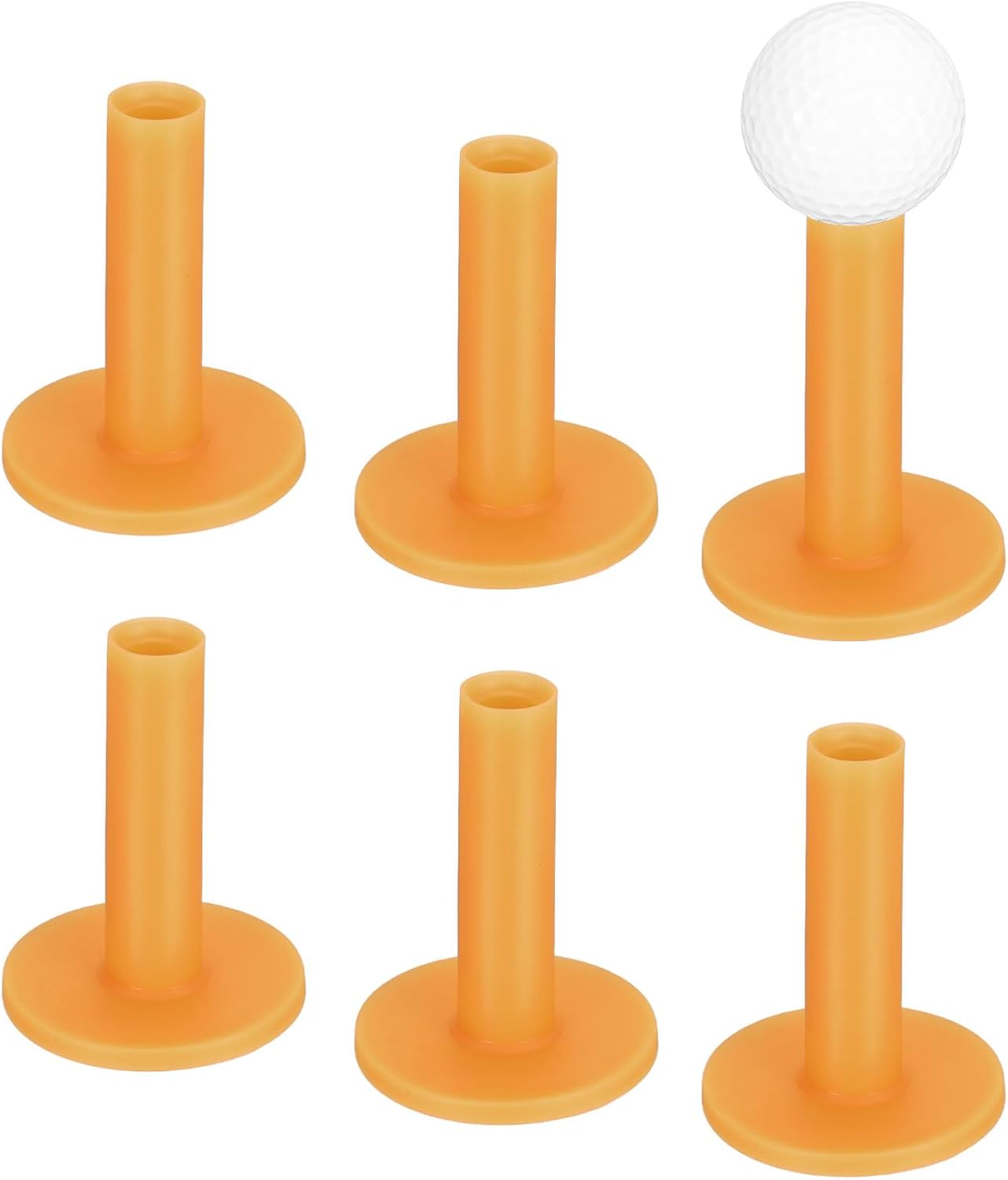 Rubber Golf Tees [] - Flexible Stable Ball Holder Use for Home & Outdoor & Indoor Tall Training Driving Range - [] Hitting Mats