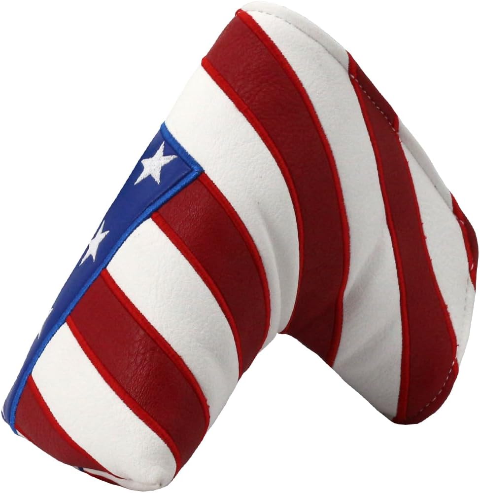 Golf Head Covers Blade Putter Cover Headcover Magnetic Closure Embroidered Fit for Most Brands Scotty Cameron Odyssey Blade Taylormade Ping ect.