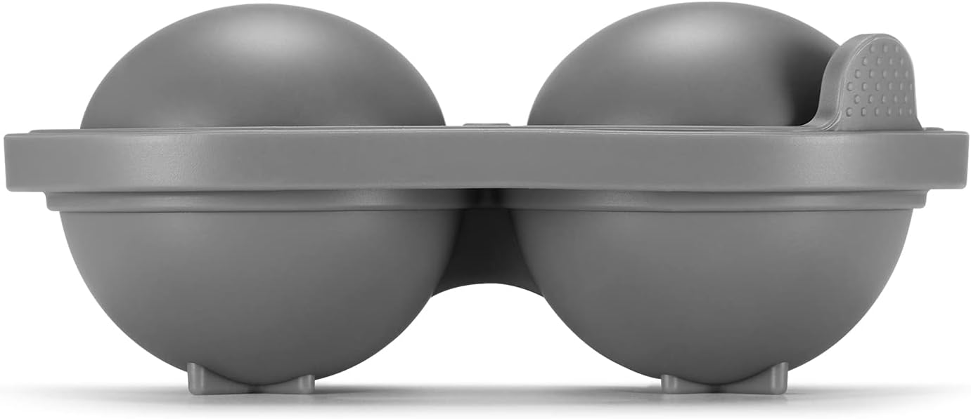 Golf Ice Cube Trays, 2.5" Large Sphere Round Golf Ice Cube Mold for Cocktails, Whiskey, Bourbon Chilling, Fun Shapes Silicone Big Circle Ice Cube Trays w/Funnel