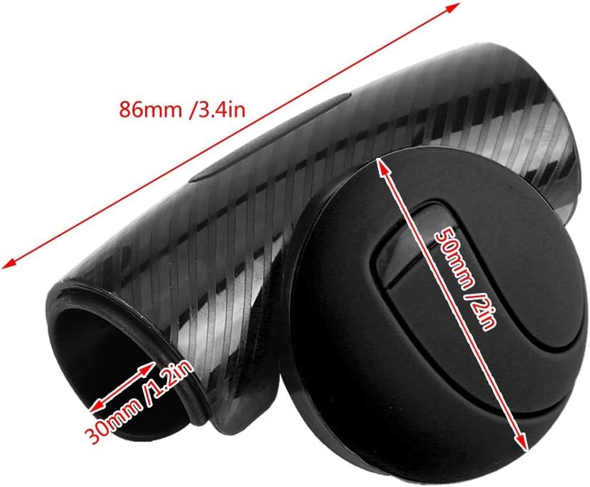 KIMISS Steering Wheel Knob,Universal Car Steering Wheel Knob Spinner Power Handle Ball Wheel Booster (Black) // steering wheel knob